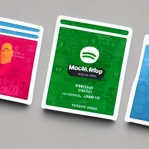 Image similar to Product mockup of physical trading cards by Spotify