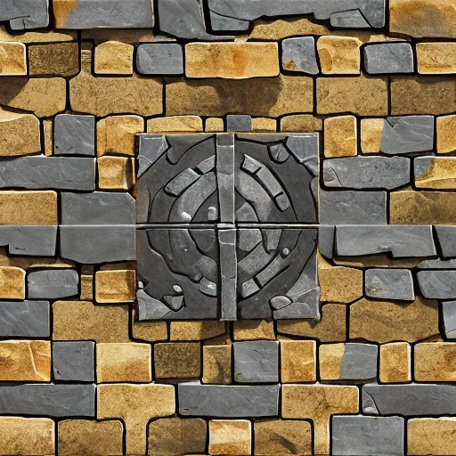 Image similar to stone tile cladding stylized texture, in the style of blizzard entertainment and world of warcraft by michael vicente, 3 dex, dylan salvalaio, unreal engine, 8 k