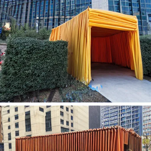 Image similar to sukkah in the style of Marvel movies, temporary shelter, architectural detail, DSLR photography