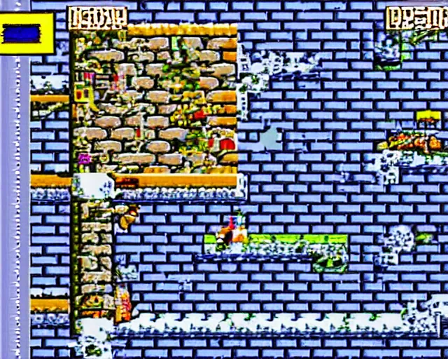 Image similar to screenshot of a snes game