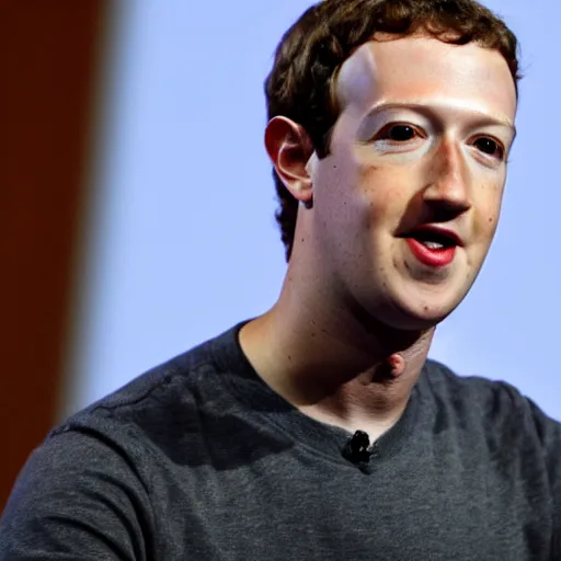 Prompt: mark zuckerberg has lizard eyeballs