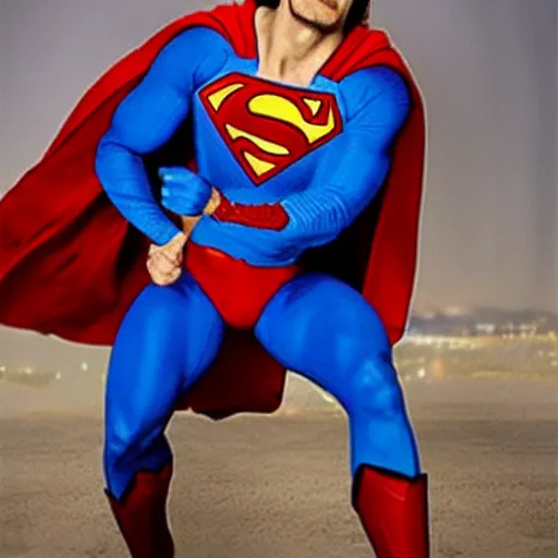 Prompt: ahmet kaya as superman