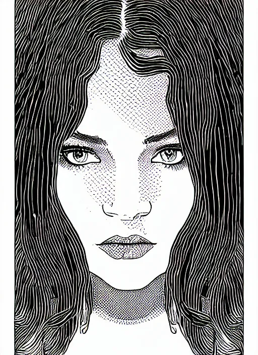 Image similar to a portrait of a pretty young lady by apollonia saintclair