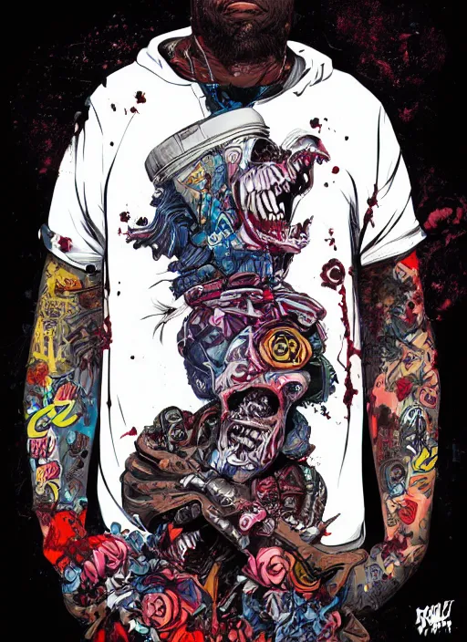 Image similar to zombie dreads full body hiphop streetwear drip, tristan eaton, victo ngai, artgerm, rhads, ross draws