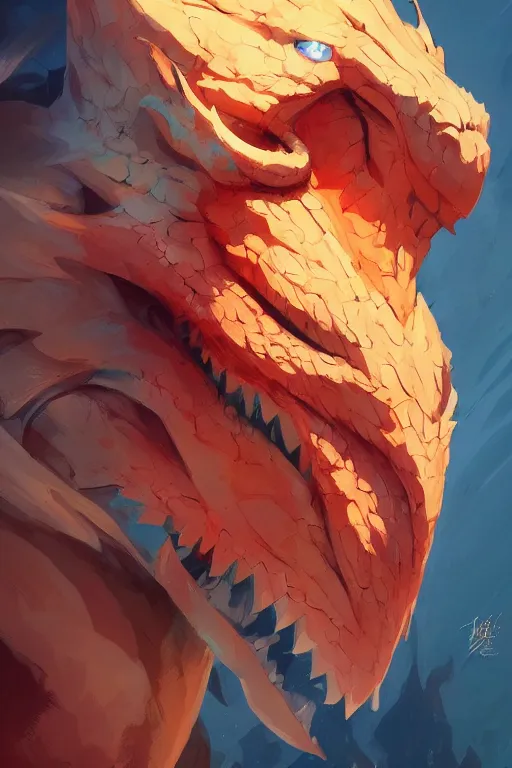 Image similar to portrait of a dragon head , official fanart behance hd artstation by Jesper Ejsing, by RHADS and Makoto Shinkai and Lois van baarle and ilya kuvshinov and rossdraws