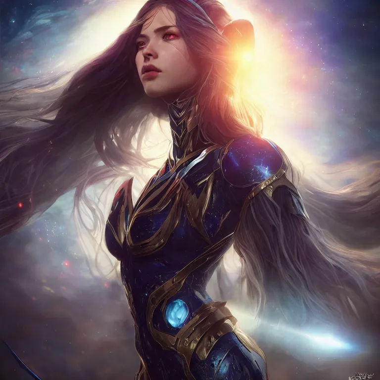 Prompt: beautiful cinematic fantasy poster, a beautiful girl in a superhero suit, beautiful glowing galaxy eyes, wideshot ultrawide angle epic scale, hybrid from The Elden Ring and art direction by Darius Zawadzki ;by artgerm; wayne reynolds art station; cinematic quality character render; low angle; ultra high quality model; production quality cinema model;