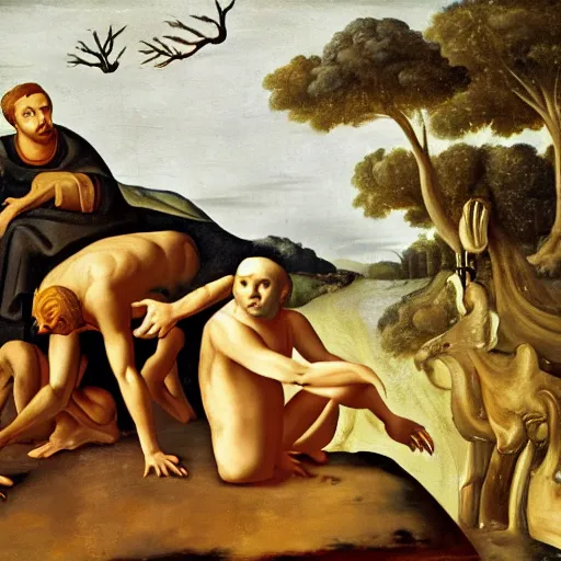 Prompt: The fall of man