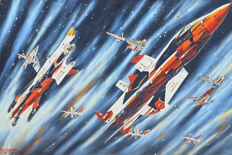 Prompt: russian aerospace forces. cinematic. intricately detailed acrylic painting