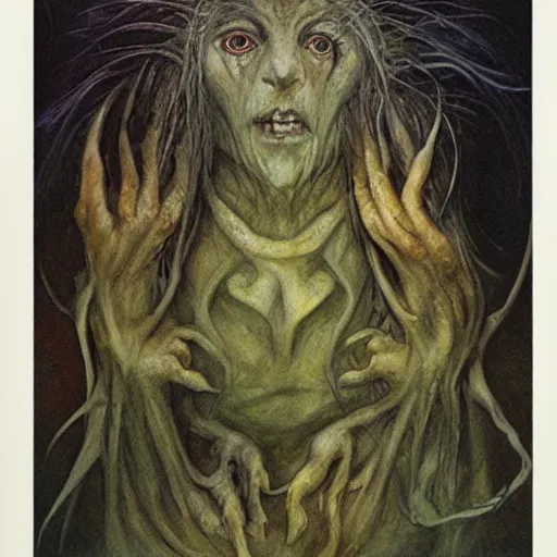 Prompt: the creature, by Brian Froud