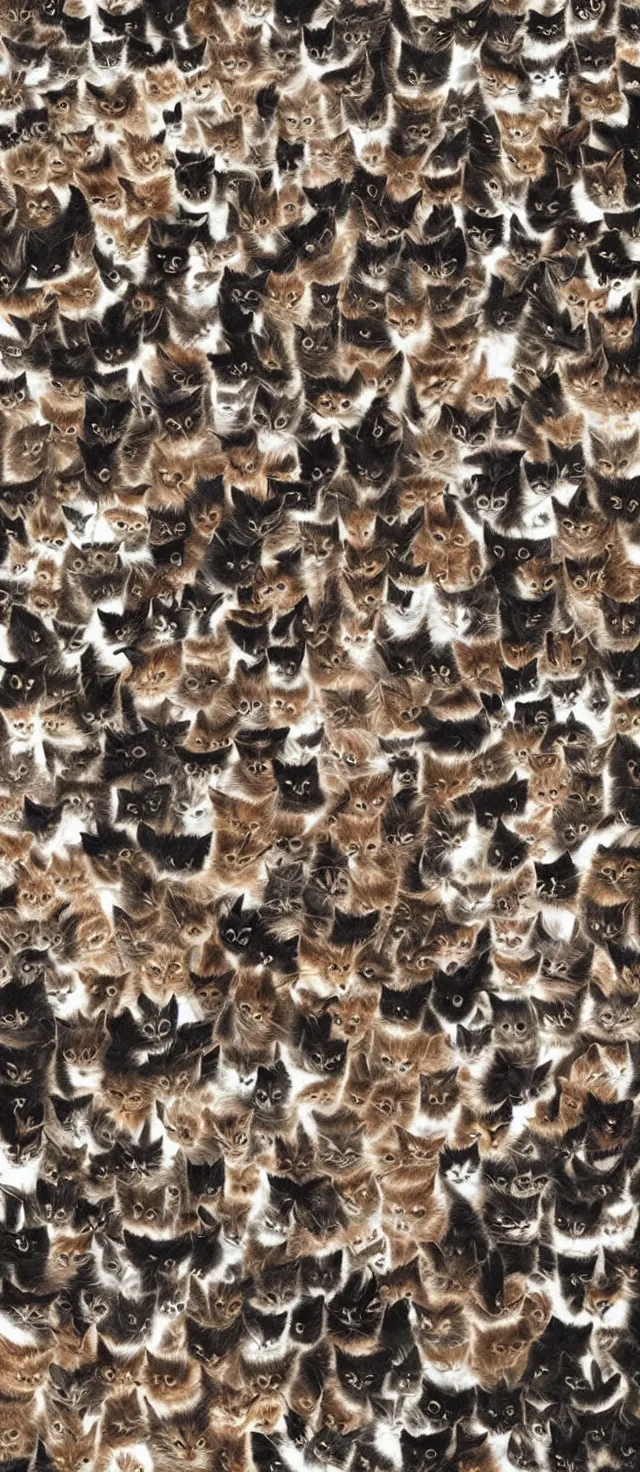 Image similar to tornado made of cats