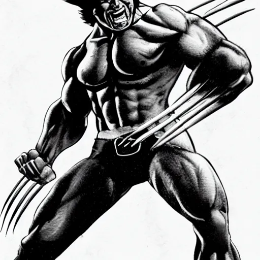 Image similar to wolverine action pose, portrayal by danny devito