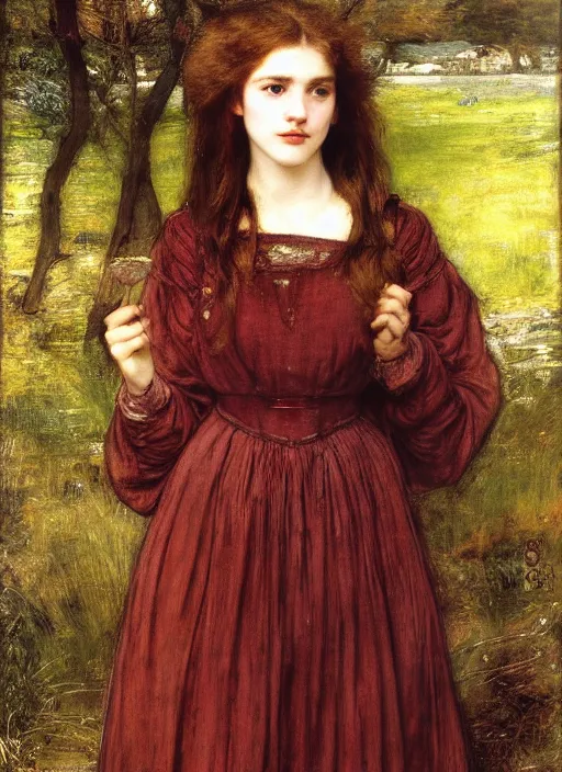 Prompt: a beautiful painting of merry brandybuck by John Everett Millais and Dante Gabriel Rossetti and John Collier and john william waterhouse, pre-raphaelite, detailed, trending on artstation, hd, masterpiece