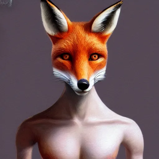 Prompt: a humanoid fox with a face inspired by mr. bean, intricate, elegant, highly detailed, digital painting, artstation, glamor pose, concept art, smooth, sharp focus, illustration, art by artgerm and greg rutkowski, artey freytag