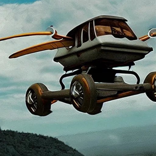 Prompt: flying car in 1 5 0 0 ad