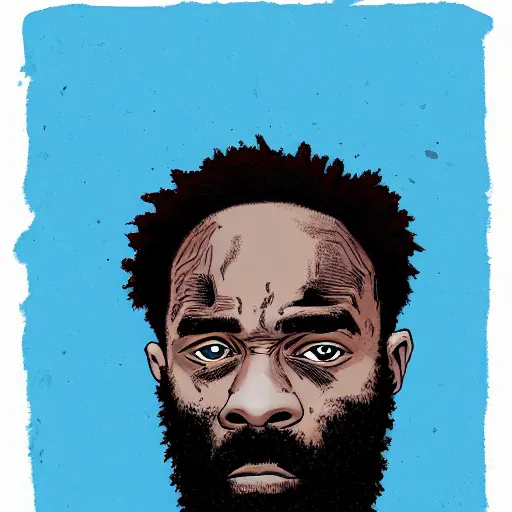 Image similar to portrait of mc ride, by laurie greasley and james stokoe, 4 k, 8 k