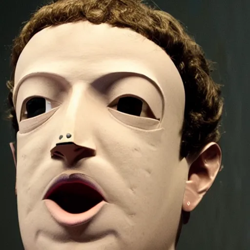 Image similar to mark zuckerberg halloween mask