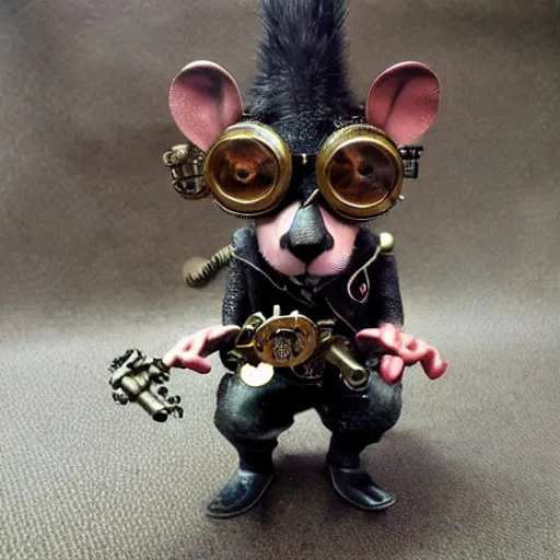 Image similar to a rat with steampunk googles, from Final fantasy