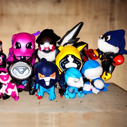 Image similar to Overwatch heroes as beanie babies