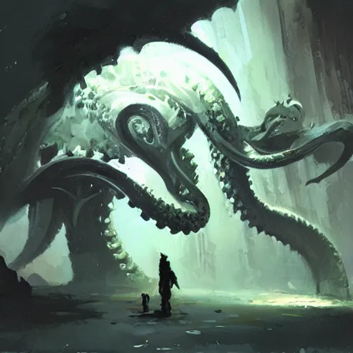 Prompt: chthulu, craig mullins