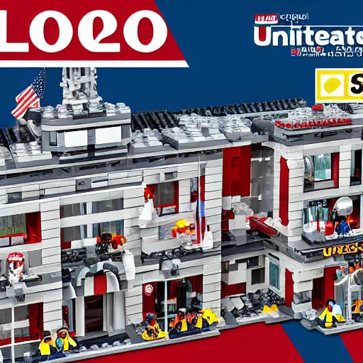 Image similar to concept art for a new 2 0 2 0 united states election lego set