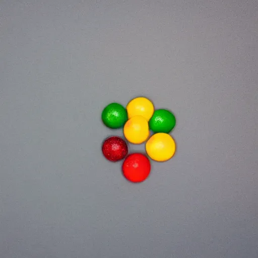 Image similar to still life photography of a skittle in a spoon