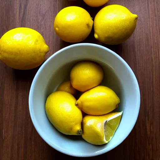 Image similar to bowl of lemons