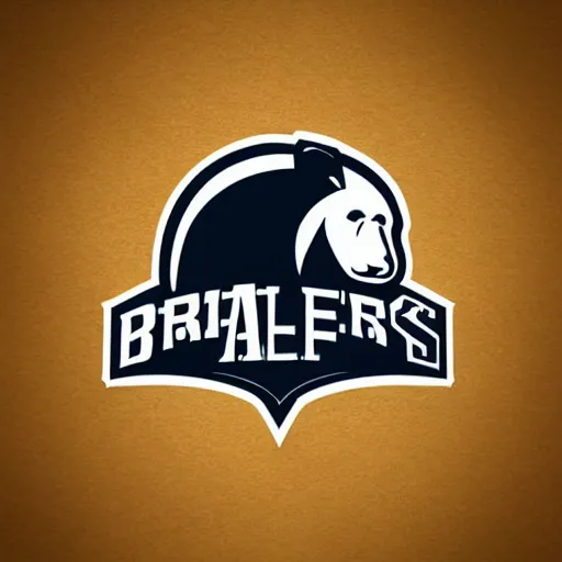 Image similar to concept logo design for a grizzley bears football team