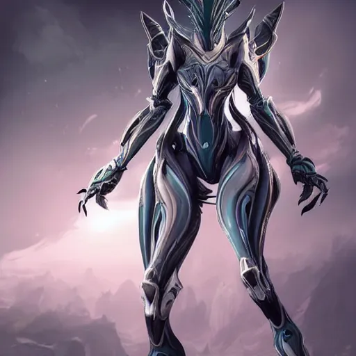 Image similar to highly detailed exquisite warframe fanart, worms eye view, looking up at a 500 foot tall beautiful saryn prime female warframe, as a stunning anthropomorphic robot female dragon, sleek smooth white plated armor, unknowingly walking over you, you looking up from the ground between the robotic legs, detailed legs looming over your pov, proportionally accurate, anatomically correct, sharp claws, two arms, two legs, robot dragon feet, camera close to the legs and feet, giantess shot, upward shot, ground view shot, front shot, epic shot, high quality, captura, realistic, professional digital art, high end digital art, furry art, giantess art, anthro art, DeviantArt, artstation, Furaffinity, 3D, 8k HD render, epic lighting