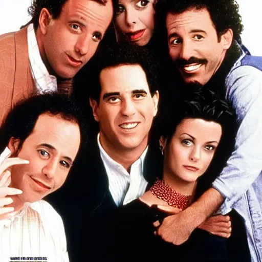 Image similar to cast of seinfeld, rolling stone magazine mid 1 9 9 0 s