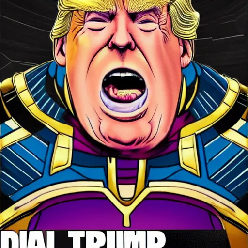 Image similar to Donald Trump as Thanos