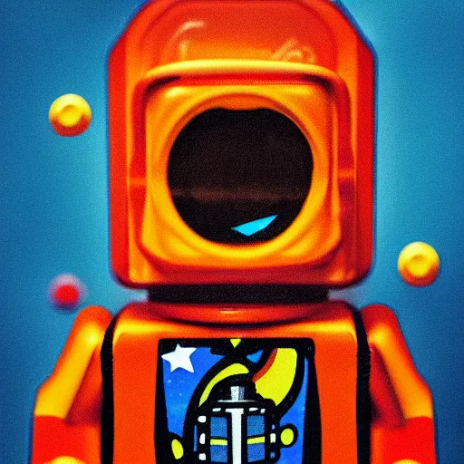 Image similar to toy astronaut painted as a blocks profile page in the lego style by lego, realistic, colorful, positive vibes, cinematic, hd