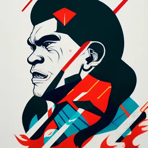 Image similar to Akuma vs Goken profile picture by Sachin Teng, asymmetrical, Organic Painting ,geometric shapes, hard edges, energetic, graffiti, street art:2 by Sachin Teng:4