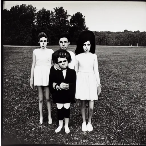 Prompt: diane arbus photograph