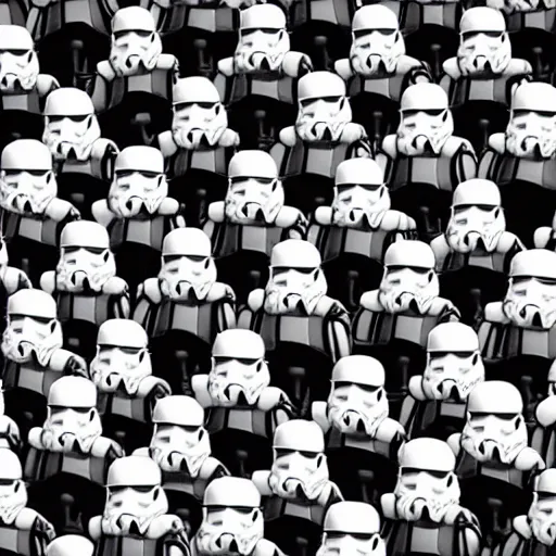 Prompt: Hillary Clinton standing in front of an army of stormtroopers, ultradetailed award winning masterpiece trending on artstation, 8k