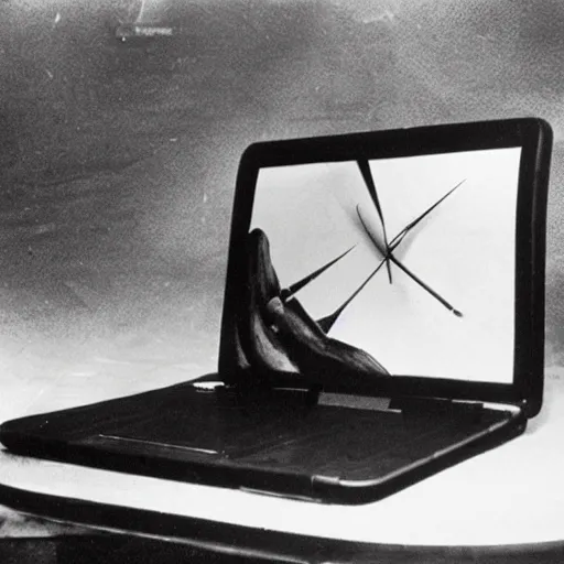 Prompt: Laptop designed by Salvador Dali