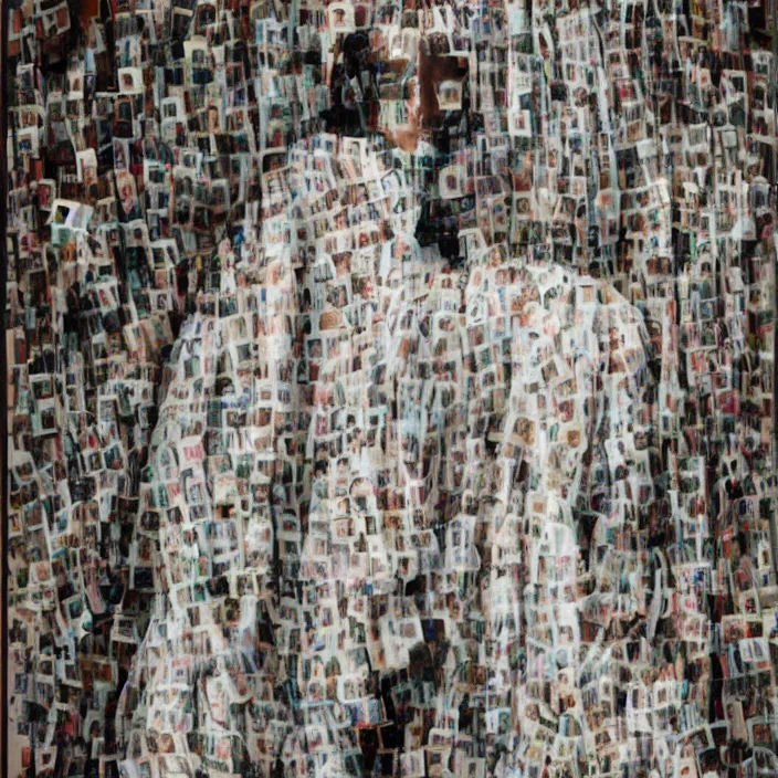 Image similar to a closeup portrait of a woman wearing a cloak made of photographs, staring at an empty swing, by vincent desiderio, canon eos c 3 0 0, ƒ 1. 8, 3 5 mm, 8 k, medium - format print
