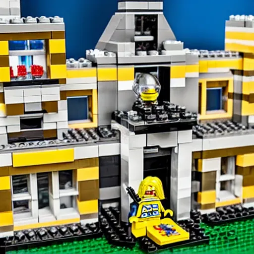 Image similar to fbi raid on mara lago lego set