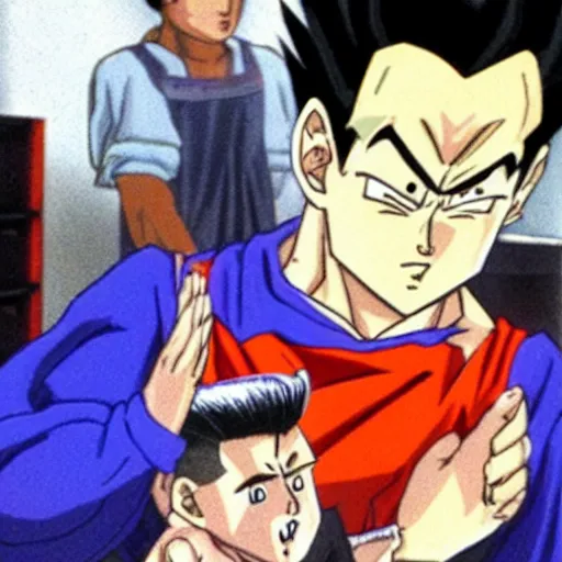 Image similar to gohan getting his haircut