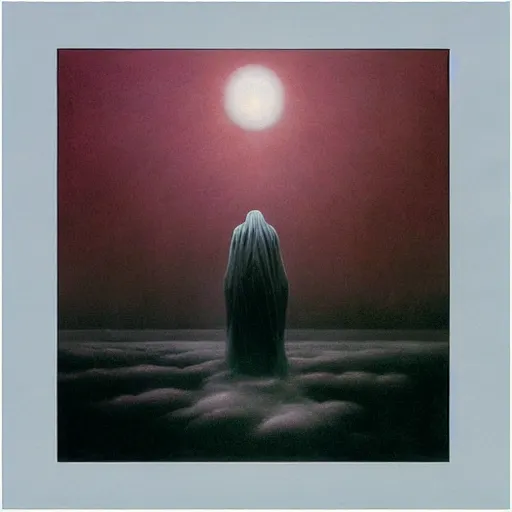 Prompt: anime made by zdzisław beksinski, album cover, ( storm )