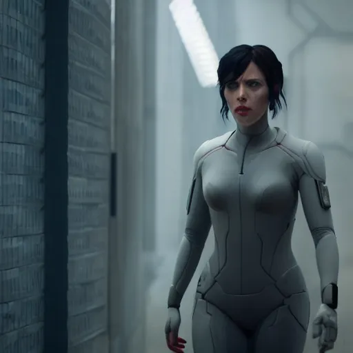 Image similar to a still of Scarlett Johansson in Ghost in the Shell (2017)