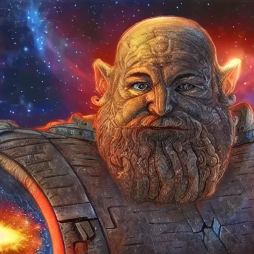 Prompt: Dwarven superweapon capable of eliminating galaxies