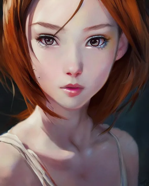 Image similar to portrait Anime snow white, girl cute-fine-face, pretty face, realistic shaded Perfect face, fine details. Anime. realistic shaded lighting by Ilya Kuvshinov Giuseppe Dangelico Pino and Michael Garmash and Rob Rey, IAMAG premiere, aaaa achievement collection, elegant freckles, fabulous