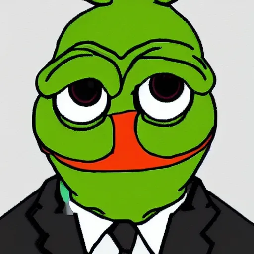 Image similar to anthropomorphic pepe