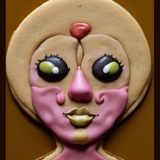 Image similar to woman made from cookie, baking artwork, extremely detailed, 8k, trending on Artstation