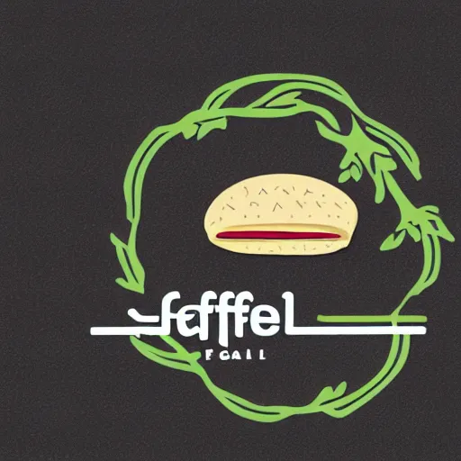 Image similar to logo for a falafel cart