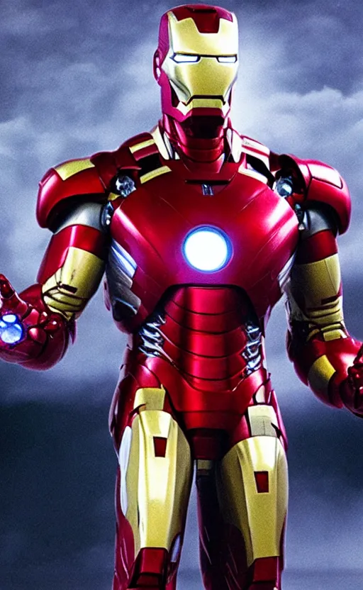 Image similar to Still of George Costanza as Iron Man