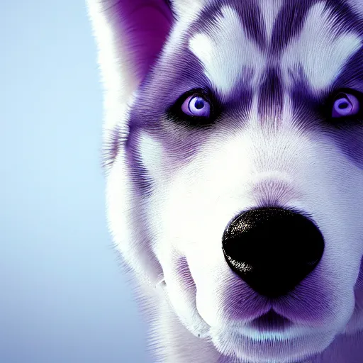 Prompt: 3d render of a cute husky, digital art, very coherent symmetrical artwork, cinematic, high detail, octane render, unreal engine, 8k, Vibrant colors, Smooth gradients, High contrast, trending on artstation