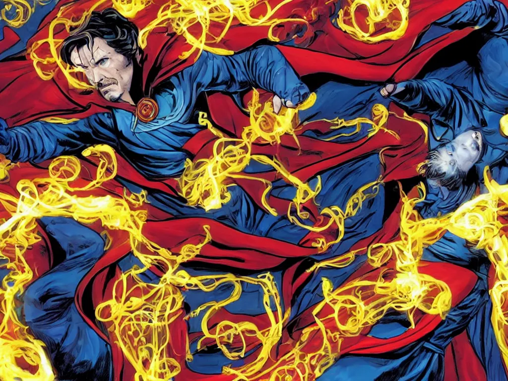 Prompt: Doctor Strange in the Multiverse of Cheese whiz