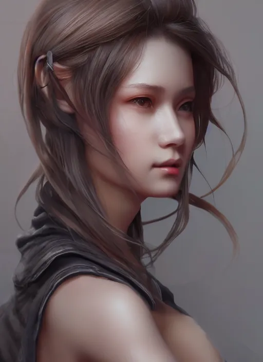 Image similar to beautiful portrait, beautiful girl, beautiful body, tranding by artstation, by chen wang, character artist, 8 1 5, mature content, detailed and intricate environment, 8 k