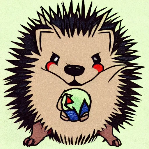 Prompt: a Hedgehog from the pokemon